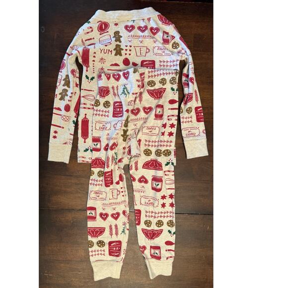 Hanna Andersson Holiday Baking long john pajama set size 90cm/ 3 - Picture 3 of 3